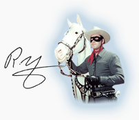 Dr. Kool signature with image of the Lone Ranger
